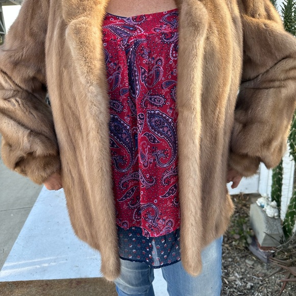 Vintage Mink red fox fur coat- by Buffums Ca. - Picture 6 of 16